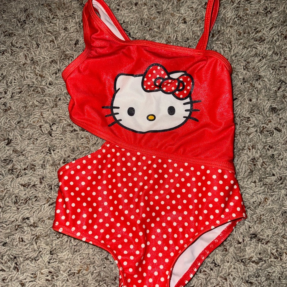 Red Hello Kitty One-Piece Swimsuit